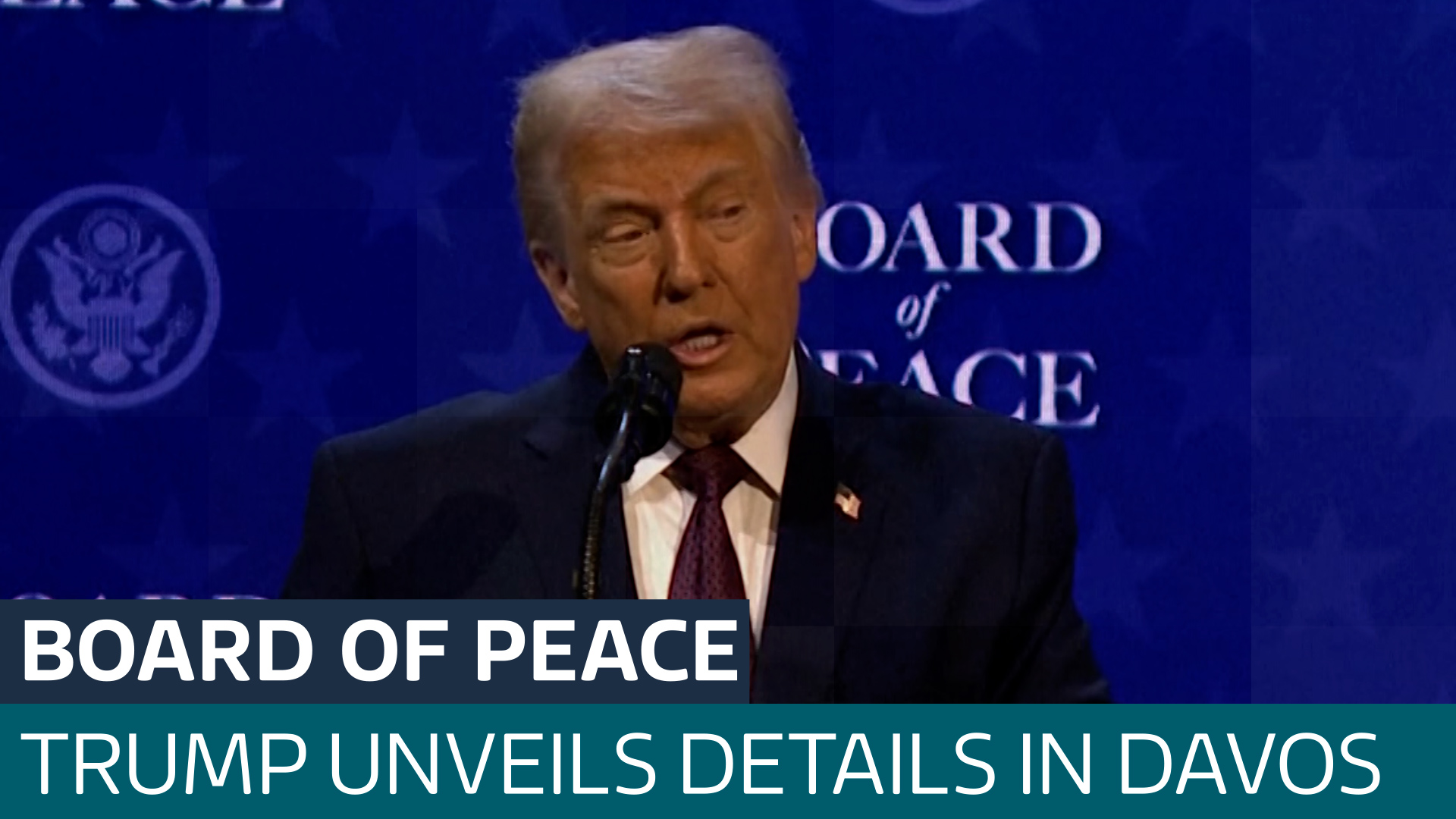 Trump unveils Gaza 'Board of Peace' in Davos - Latest From ITV News