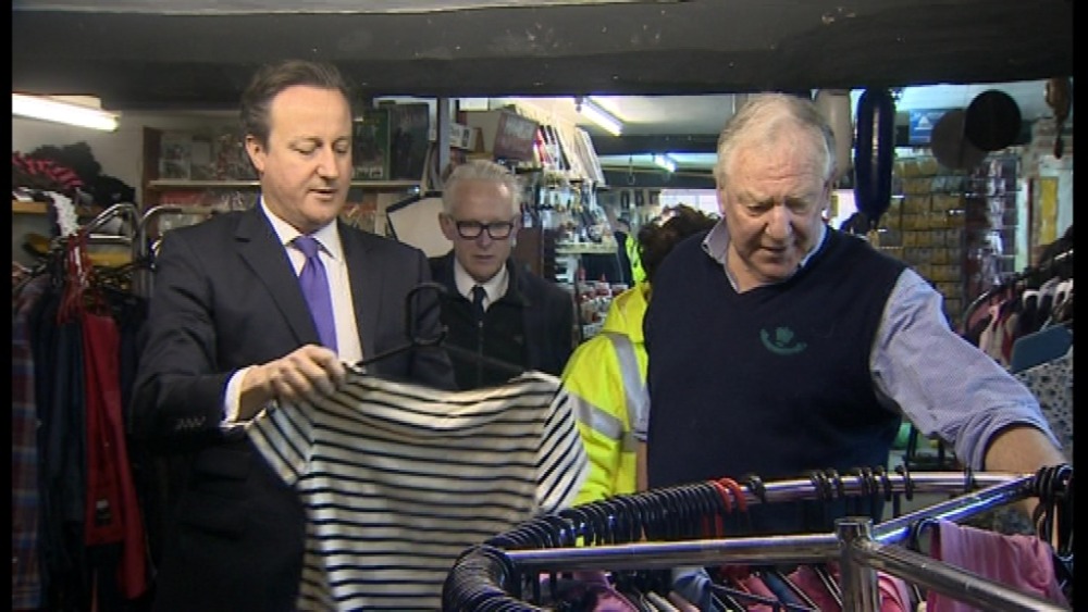 David Cameron views tidal surge damage | ITV News Anglia