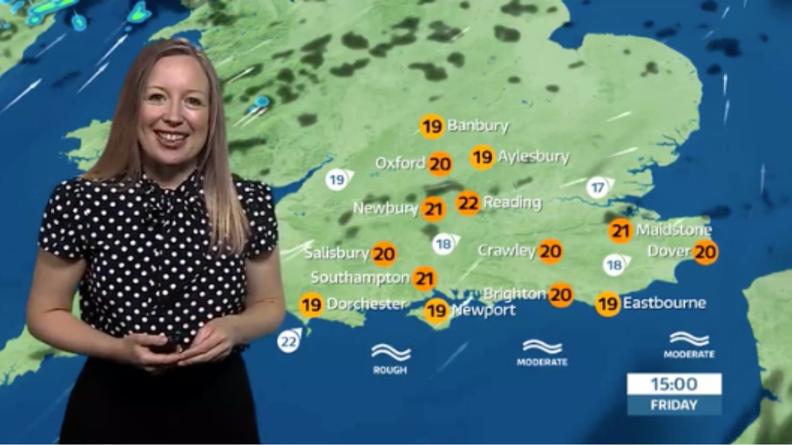 Friday's weather forecast ITV News Meridian
