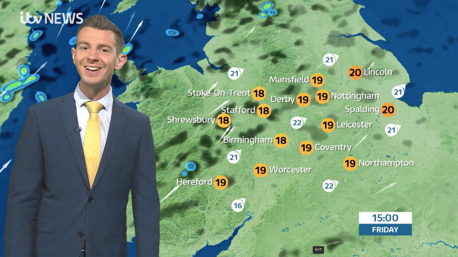 West Midlands Weather: Heavy rain overnight, then windy and sunny | ITV ...