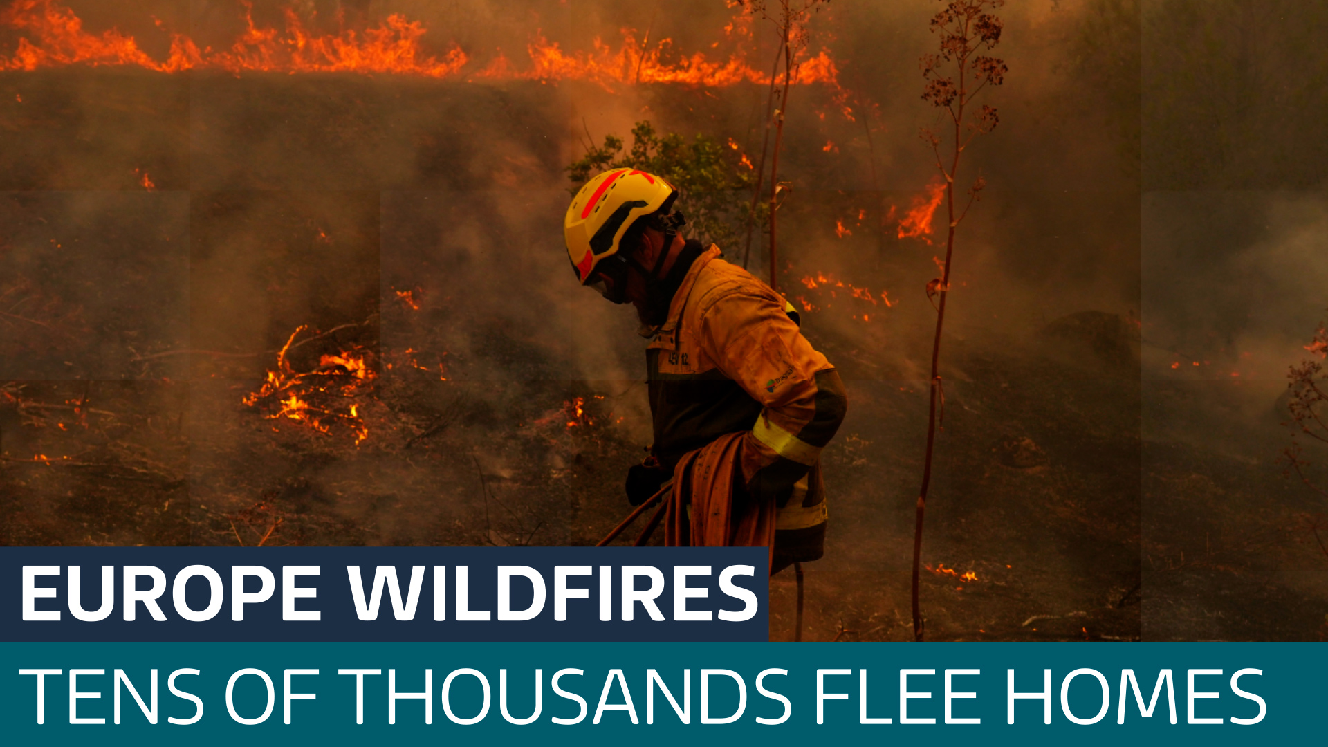 Wildfires rage in France and Spain, as tens of thousands evacuated near Bordeaux