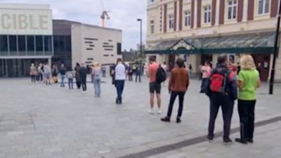 Queues at Sheffield Crucible Theatre
