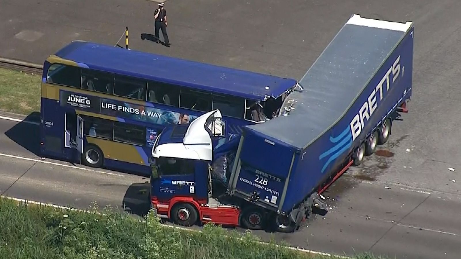 Bus driver in Guyhirn double-death crash 'had fallen asleep at the wheel before', widow tells court | ITV News Anglia