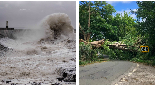 Storm Francis Causes Disruption Across Wales With Landslides Flooding And Fallen Trees Itv