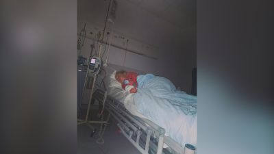 Molly Nana in hospital 