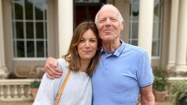 Gina and her father, Clive. She supported him throughout his ordeal and is continuing to fight for a change in the law so others do not go through what they have been through.