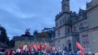 Protest in Bangor over possible privatisation of leisure facilities