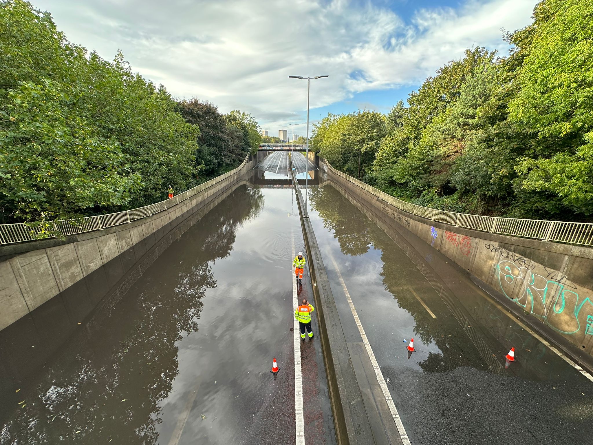 M32 Bristol All lanes reopen after flooding closed motorway ITV