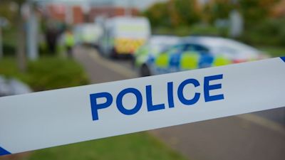 Police tape (4) stock photo