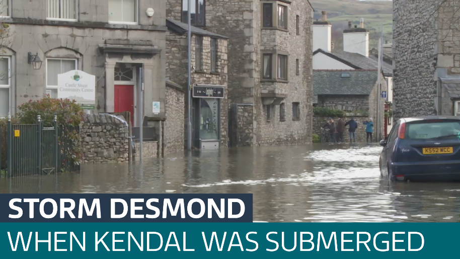 How Storm Desmond affected Kendal: archive footage - Latest From ITV News