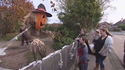 Dozens of gardens are on the pumpkin and safari trail, decorated in scary things.
