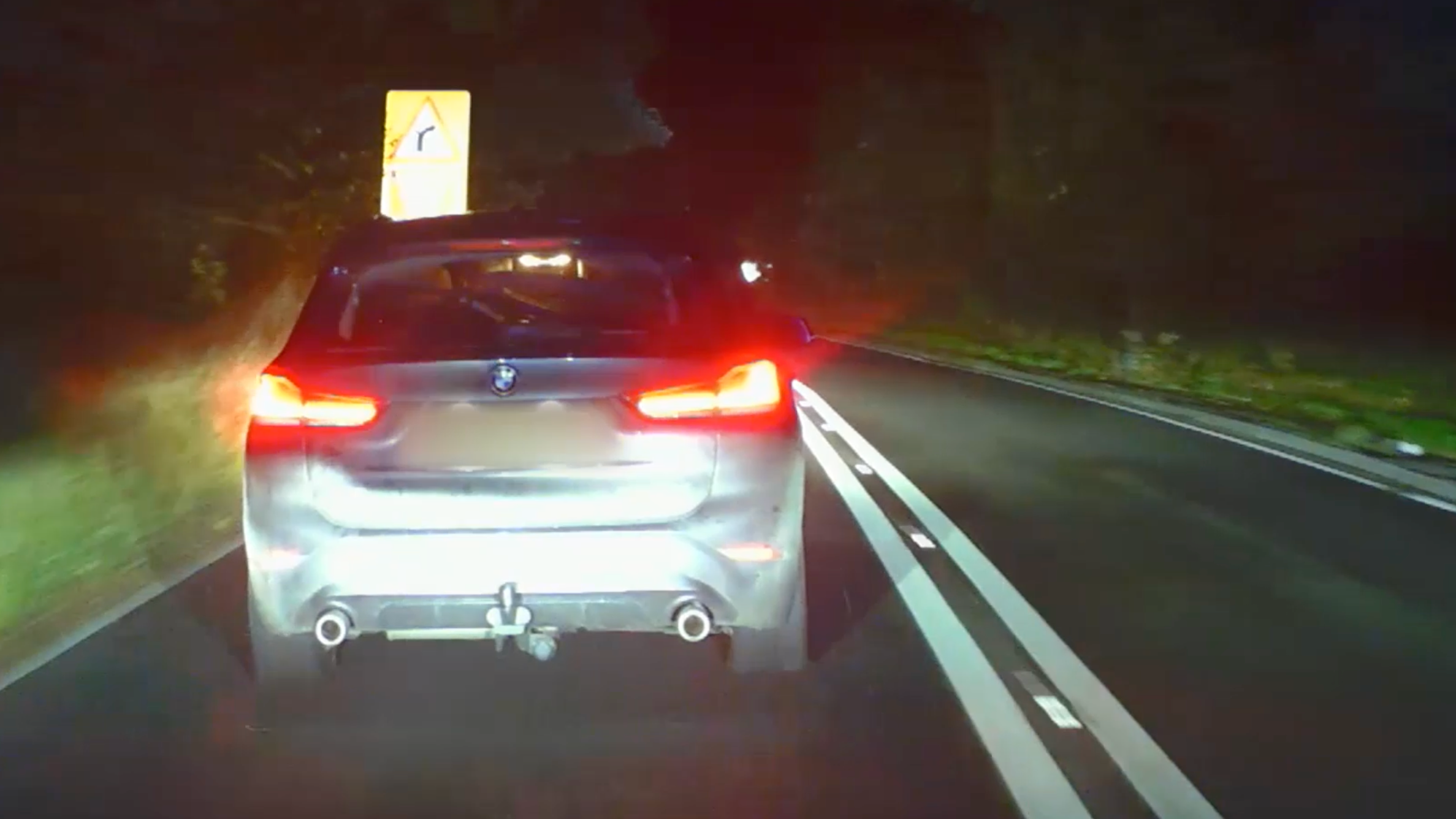 Police footage shows high-speed chase as stolen car reaches 120mph ...