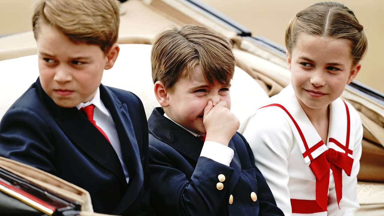 Prince Louis steals the show during Trooping the Colour ceremony 