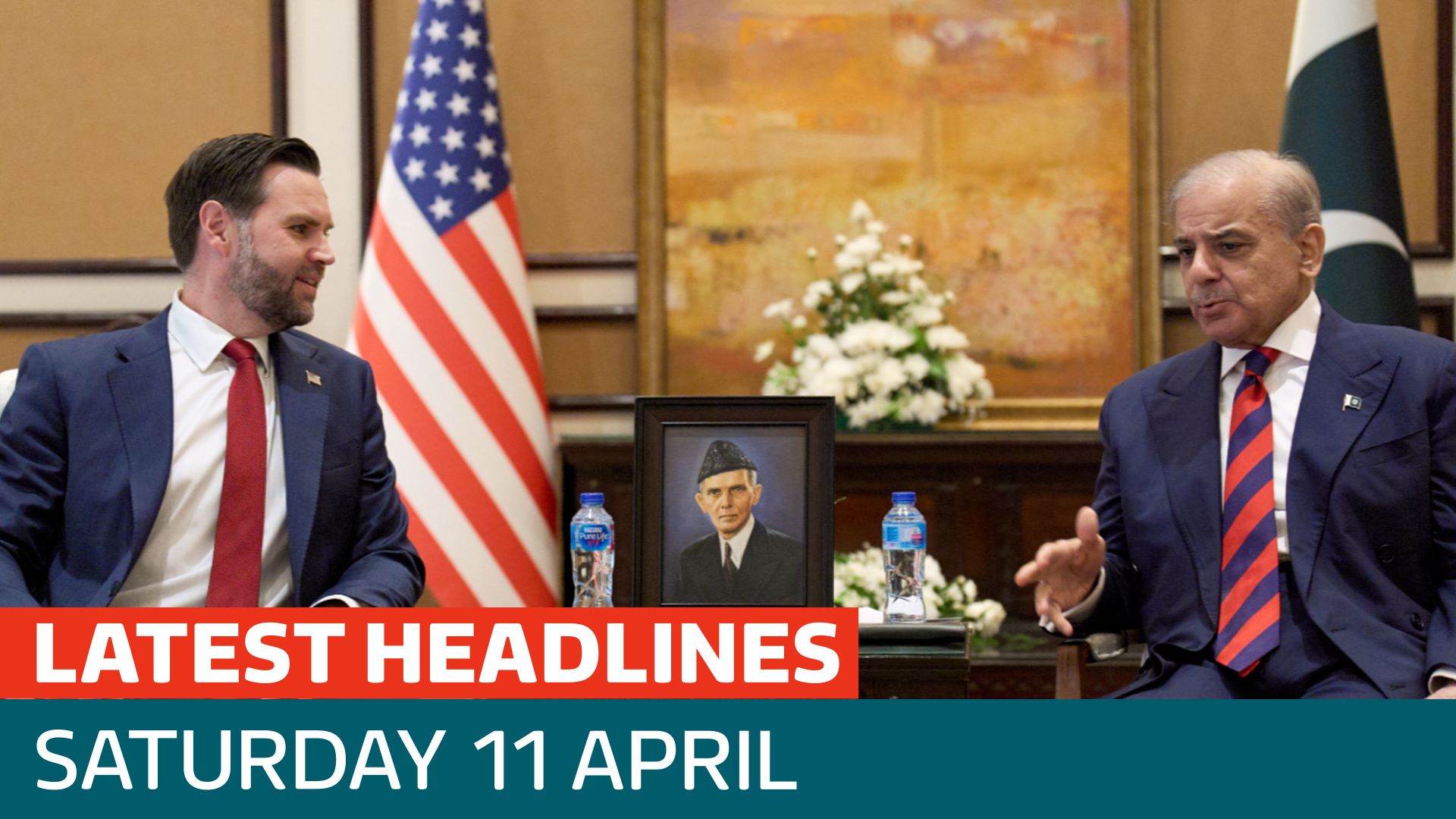 The latest headlines - as US-Iran talks begin with aim of ending hostilities - Latest From ITV News
