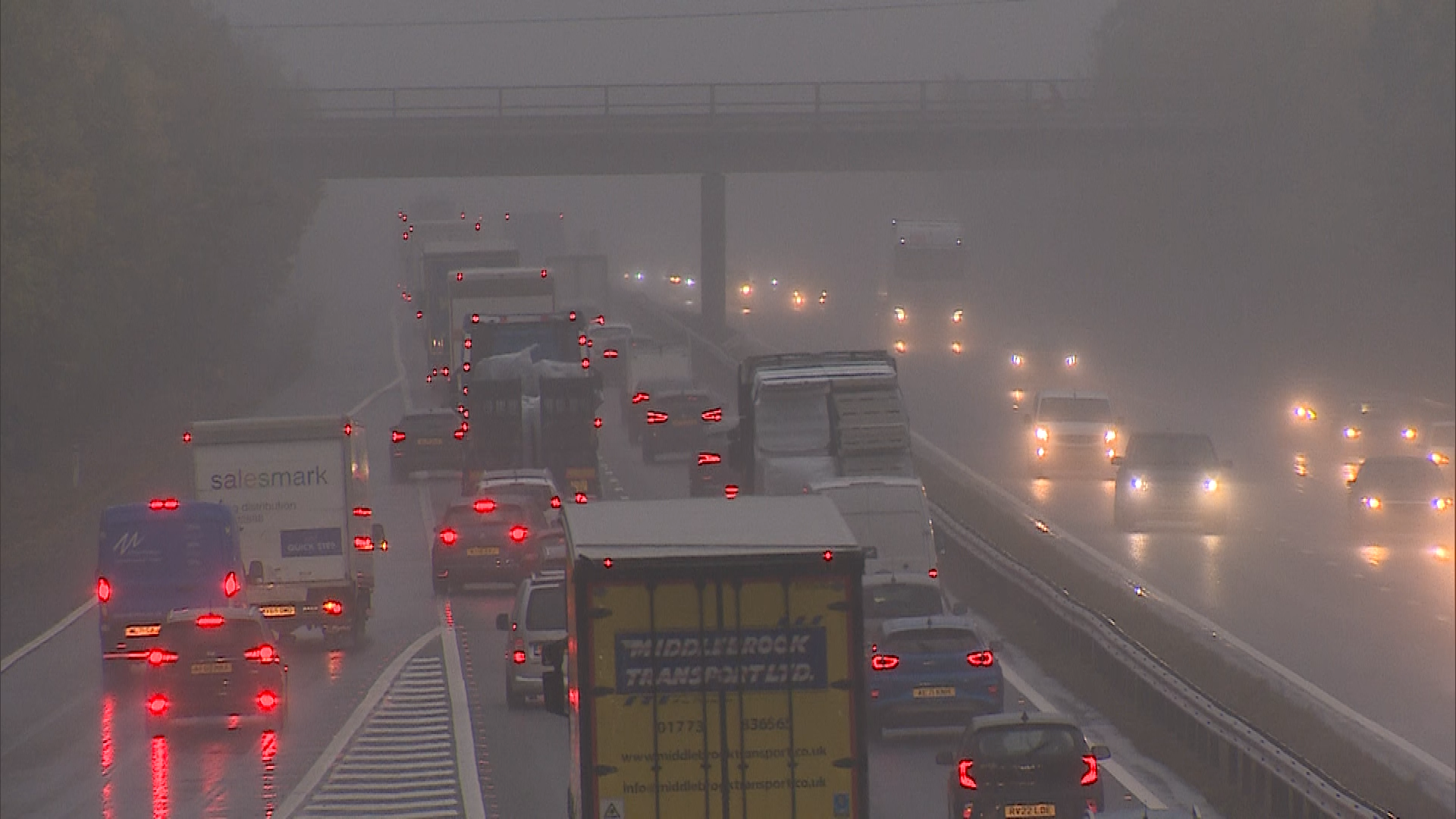 Six cars and lorry crash on busy M11 causing seven-mile tailbacks | ITV ...