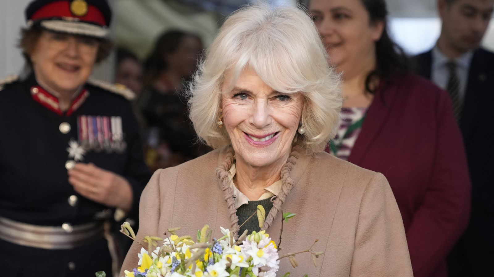 Queen Camilla tells well-wisher King is ‘fine’ ahead of prostate ...