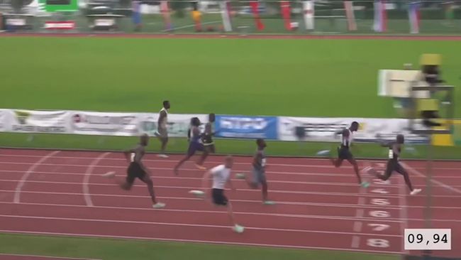 A sprinter dubbed the 'world's fastest accountant' said he was thrilled to clinch a time of less than 10 seconds in the 100 metres making him the quickest in Europe this year.