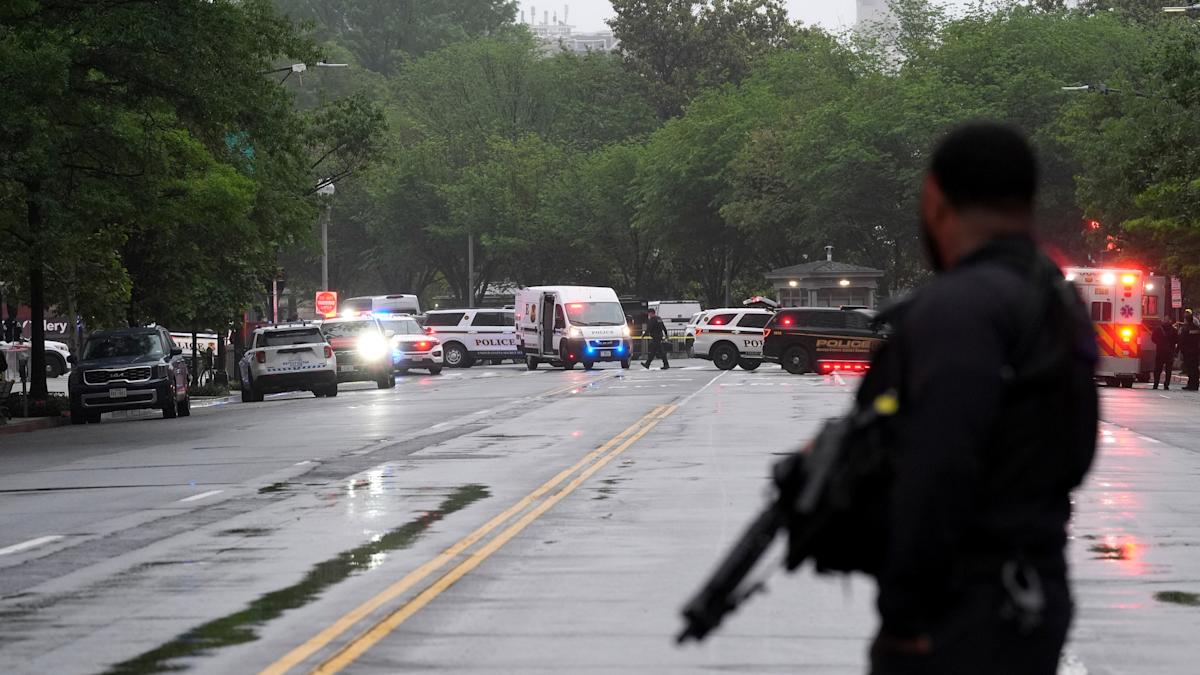 Man shot dead by officers after opening fire near White House