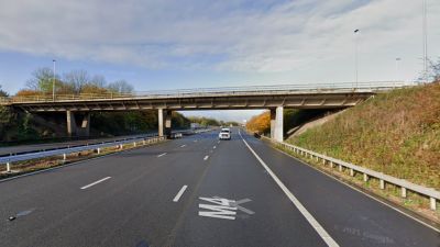 The vehicle was travelling the wrong way on the M4