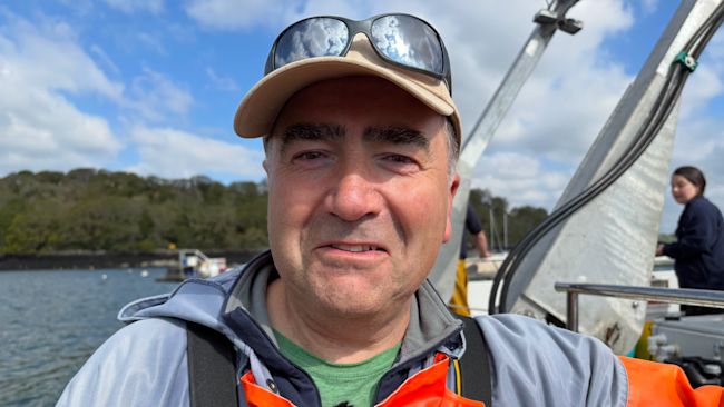 Chris Vinnicombe says the project is a win-win for oyster fishers