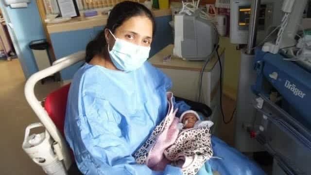 Nurse who gave birth during the pandemic feared she may die 