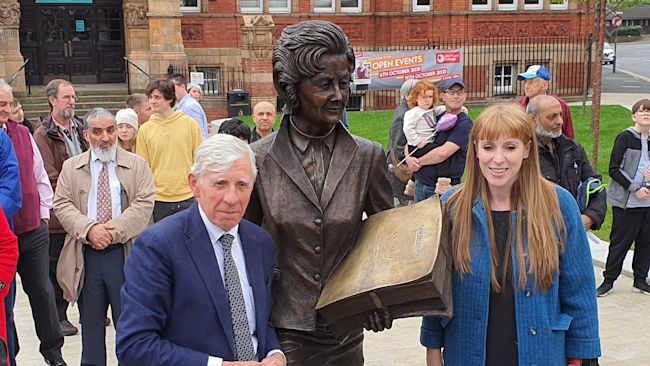 Unveiling of Barbara Castle statue