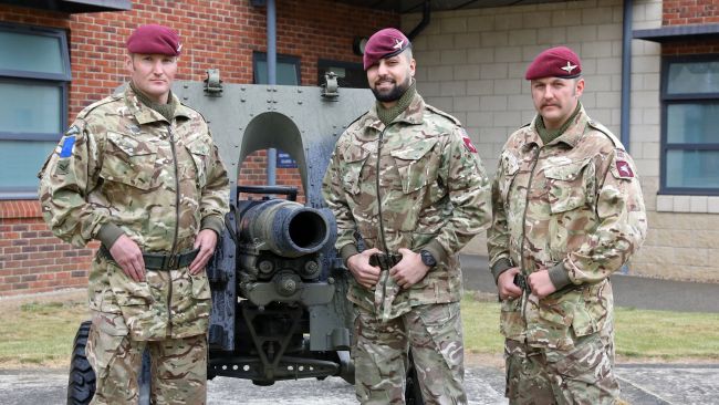 The Three Paras from 3 Para with their awards