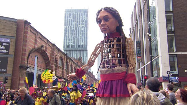 Little Amal at Manchester Day 2022