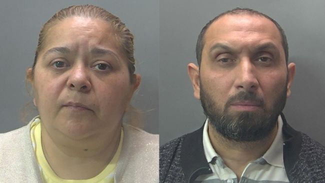 Julia Rafaelova and Nemeth Milan, who have been jailed for modern slavery offences.
Credit: Cambridgeshire Police