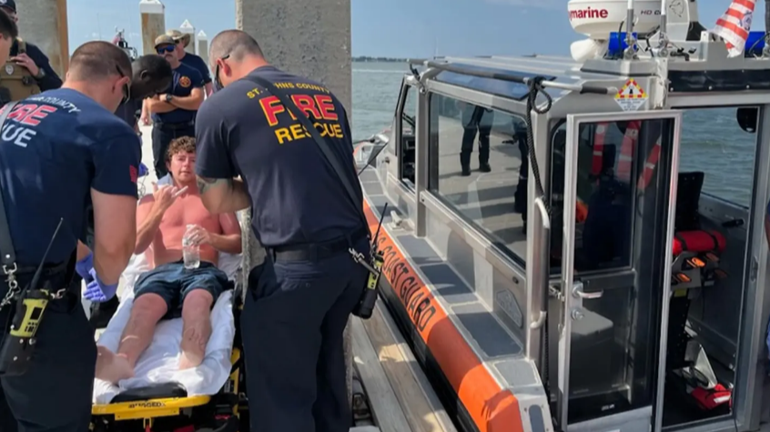 Man Who Fell Off Boat While Fishing Rescued By Florida Coast Guard ...