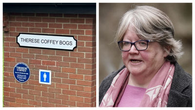 Therese Coffey has had some public toilets named after her.
Credit: Paul Nightingale/PA