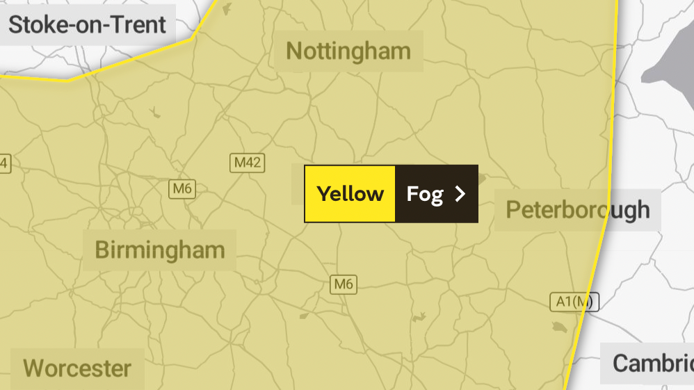 Slower journey times expected as Met office issues yellow weather warning  for the Midlands | ITV News Central