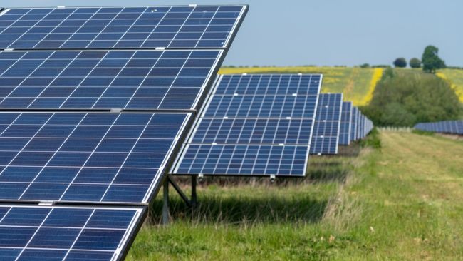 Images of solar panels, credit Jersey Electricity