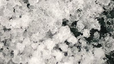 Handout photo of snowy conditions in Brampton in Cambridgeshire . Issue date: Thursday March 31, 2022.