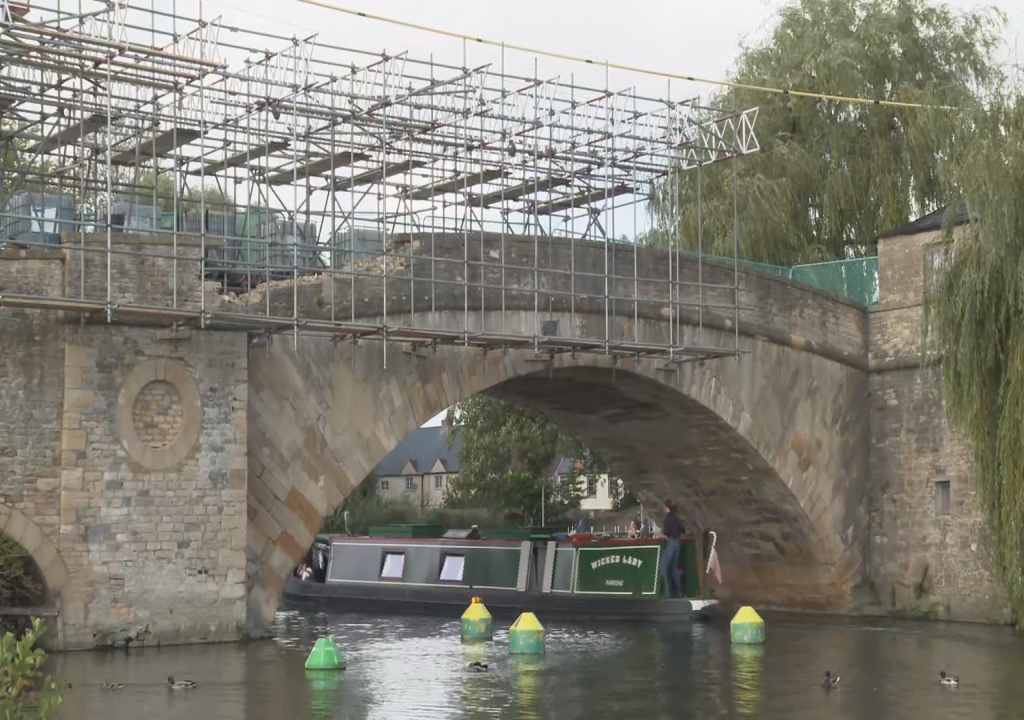 Lechlade Halfpenny Bridge damaged in car crash reopens after 4