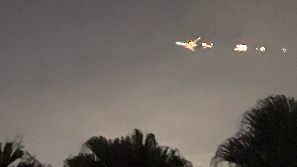 Boeing 747 cargo plane spotted on fire mid-air in Miami had