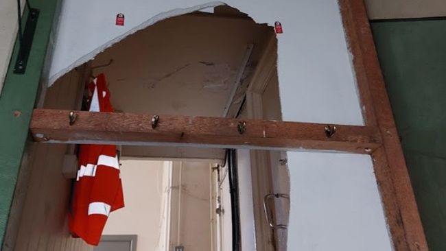 180222 Cumbrian train station asbestos break-in Northern Trains