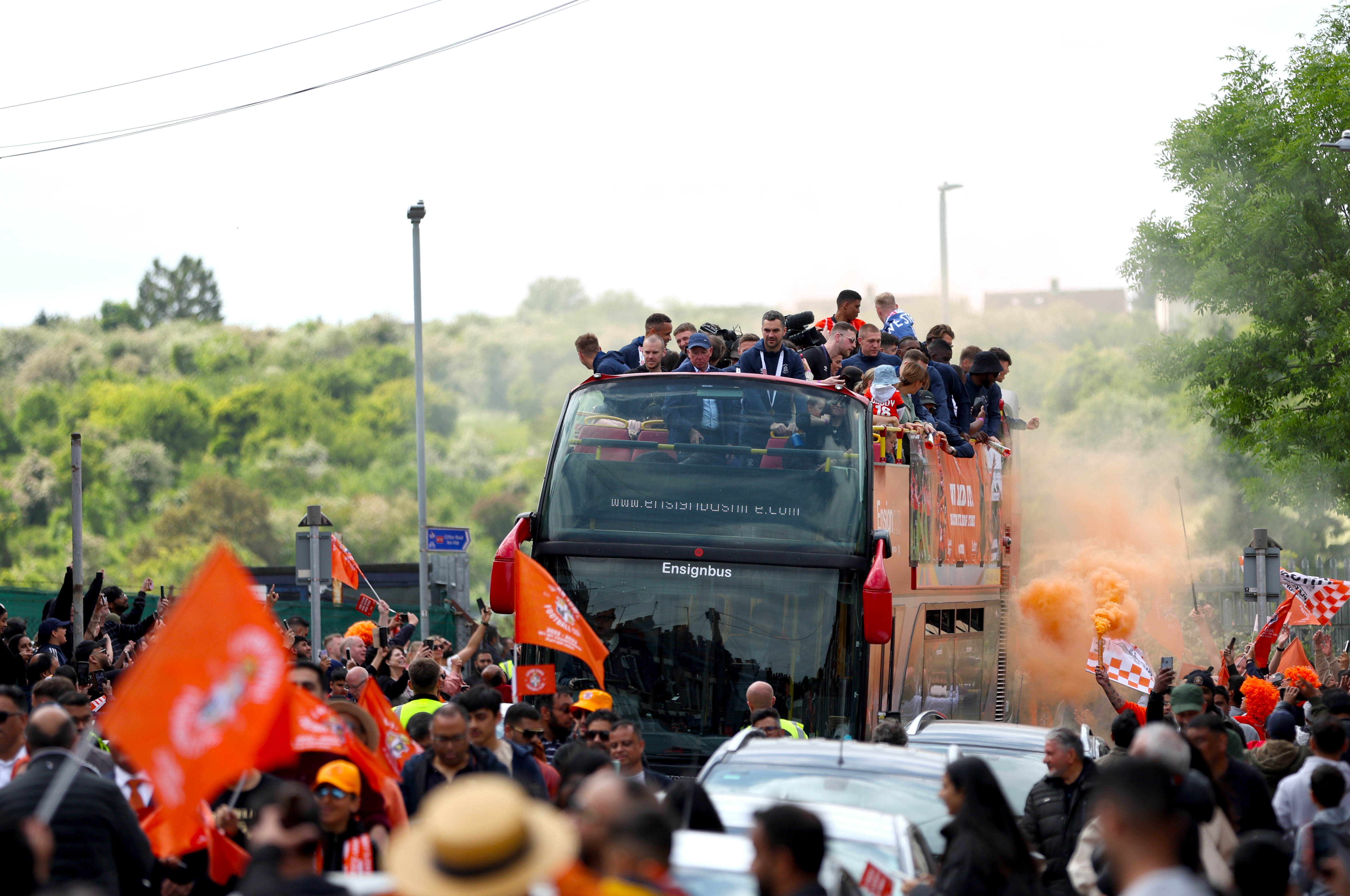 Joyous Celebrations In Luton As Town Hails Team's Fairytale Rise To The ...