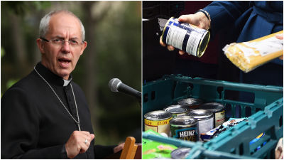 Archbishop Welby / foodbank