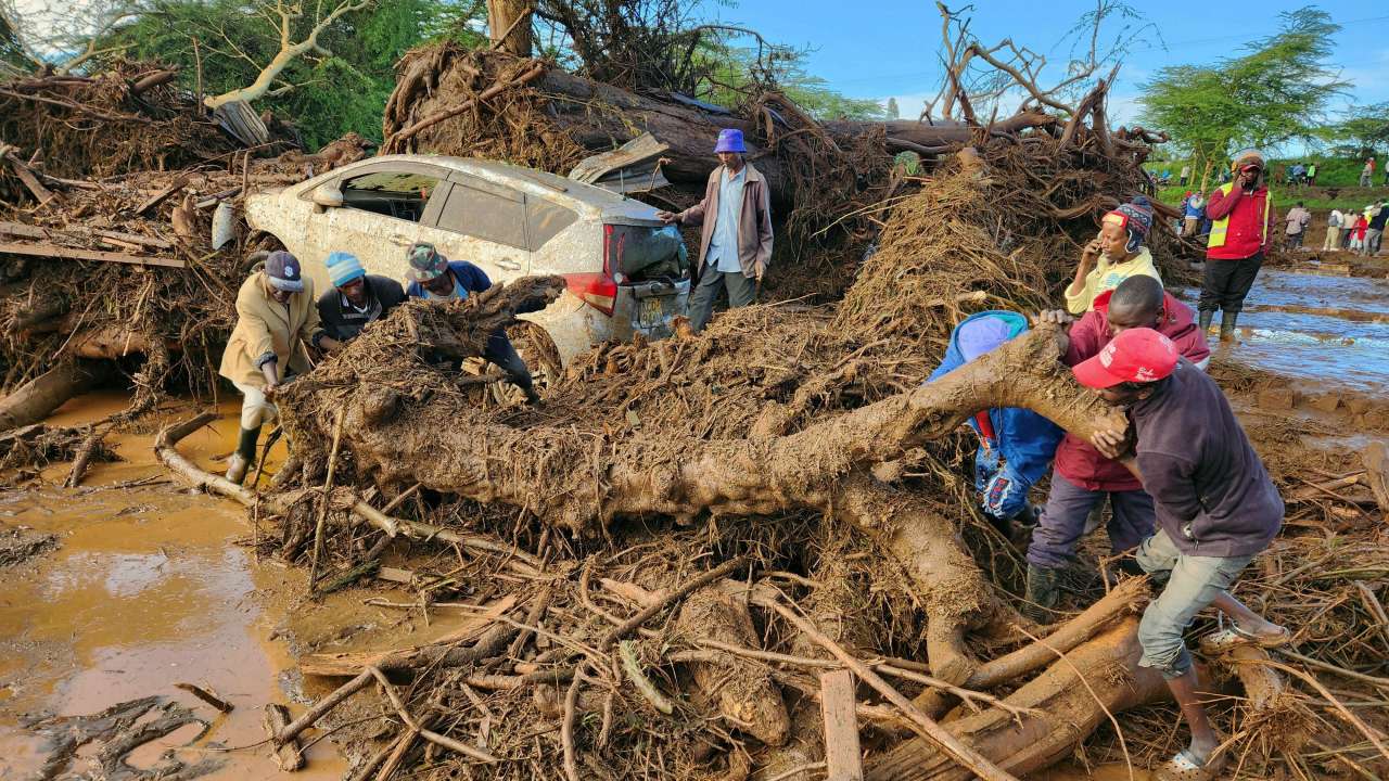 At least 45 people die in Kenya after dam collapses in heavy rains