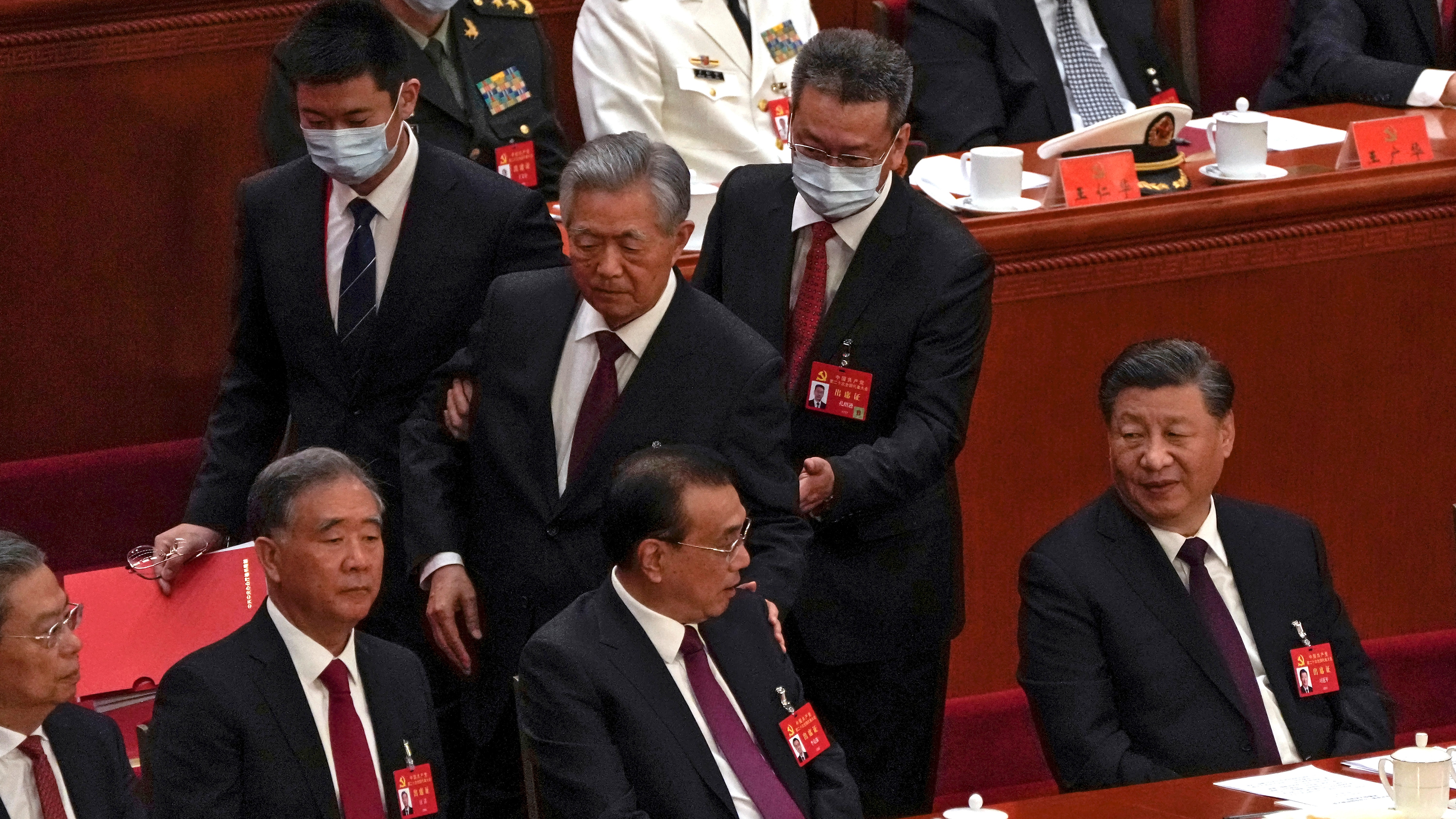 Hu Jintao: China's Former Leader Unexpectedly Escorted Away As Xi ...