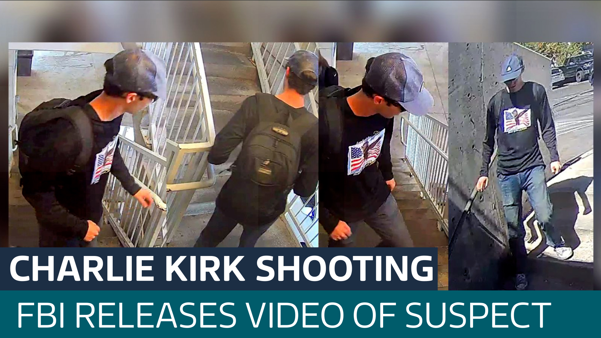 Charlie Kirk shooting: FBI releases video of suspect fleeing as manhunt  continues