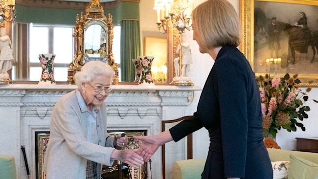 Liz Truss met Queen Elizabeth II two days before the monarch died on September 8, 2022.
