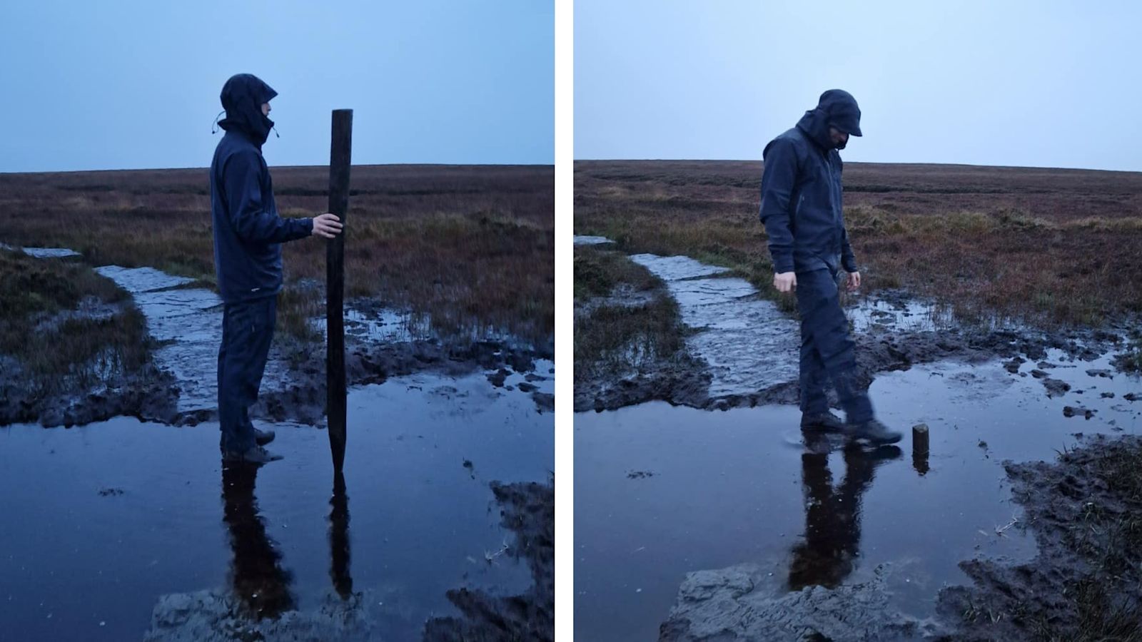 Watch out for this five foot deep puddle in Bolton, mountain rescuers ...