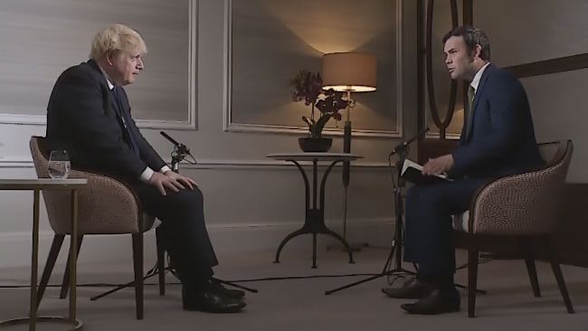 Prime Minister Boris Johnson speaks to our political correspondent Tom Sheldrick. ITV pix