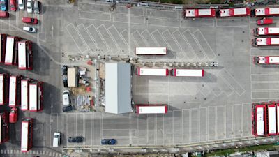 Undated handout photo issued by SSE Enterprise showing Northumberland Park bus garage in north London which is to become the worldÕs largest trial site for generating electricity from parked vehicles, according to an energy firm.