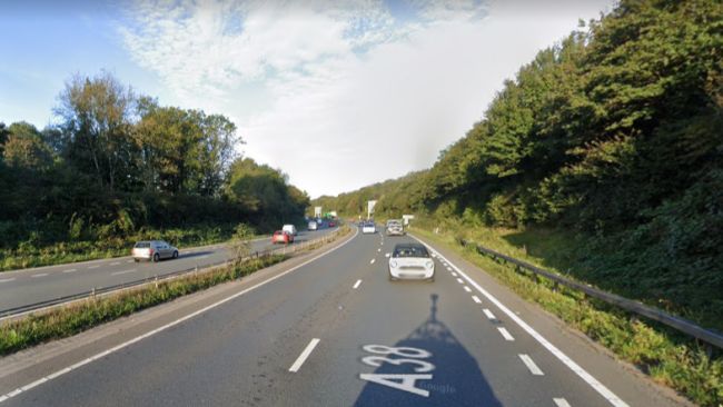  road accident on A38 near PlymoutH