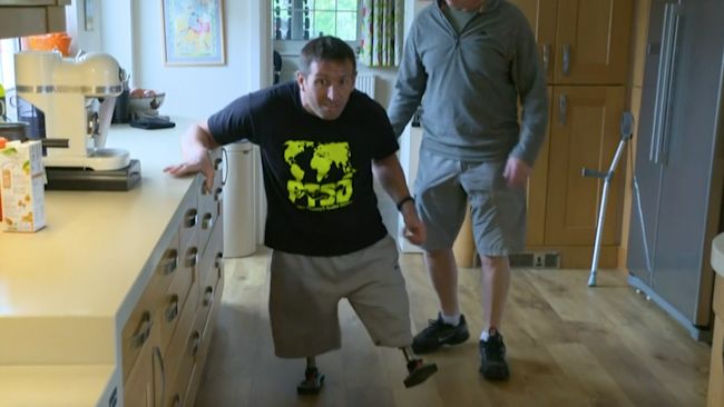 Ben Parkinson walks