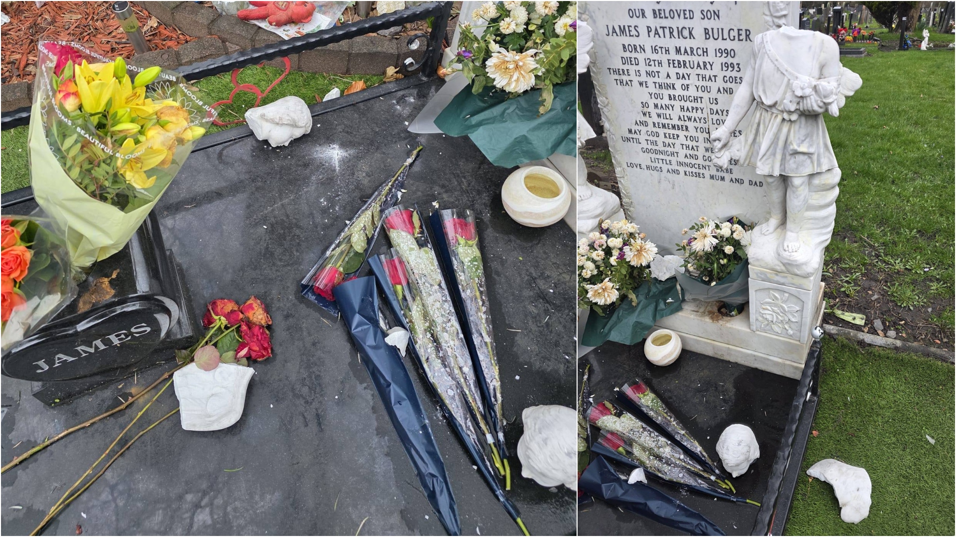 Mother of murdered toddler James Bulger left 'devastated' after son's grave  vandalised | ITV News Granada