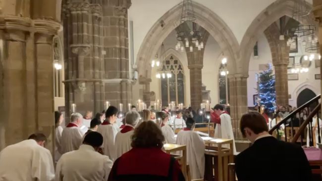 Leicester Cathedral's Midnight Mass service 